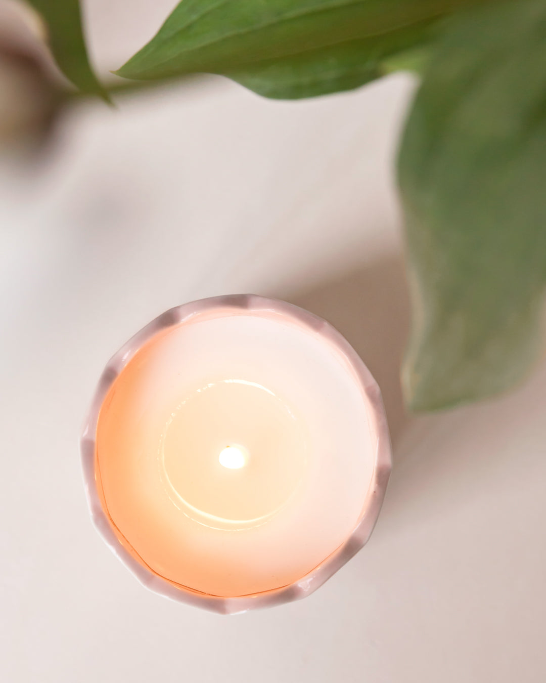 Duftkerze Rosé Blush – Moodbild