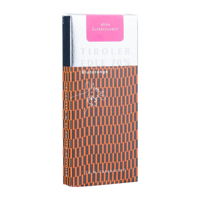 Purissima Maxima Blutorange – Schokolade ohne Zuckerzusatz