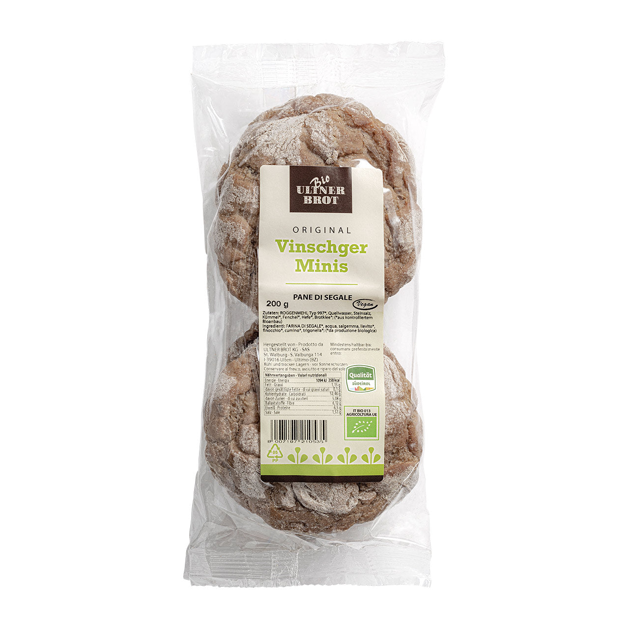 Ultner Brot  Original Vinschger Minis  Bio