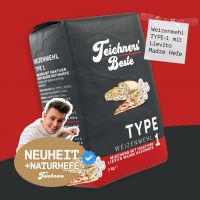 Teichners Beste | Weizenmehl "Type 1" mit inaktiver Lievito Madre Naturhefe | 1kg