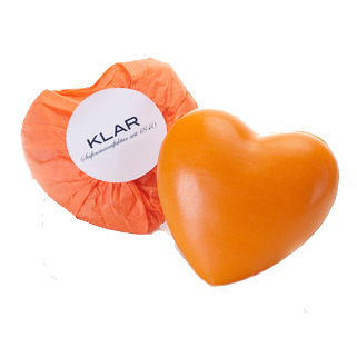 Klar Seife Orangenherz 65g Nurgutes De